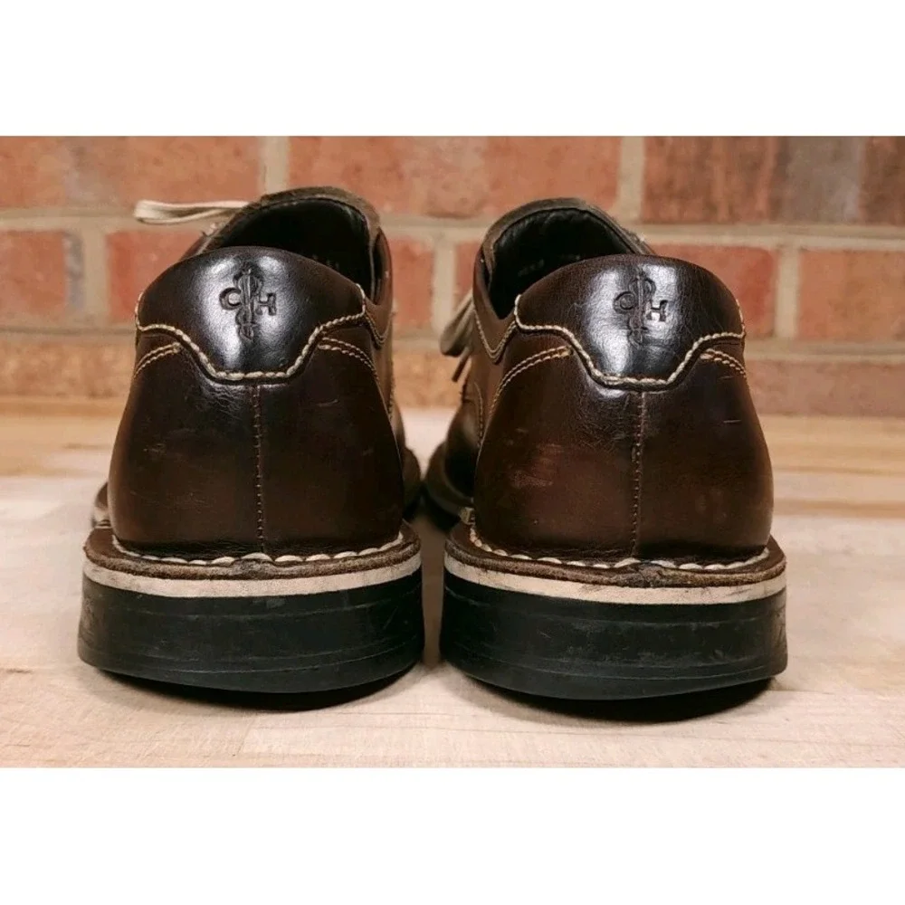 Cole Haan NikeAir Shoes Brown Leather Split Toe Oxford C10102 Mens Size 10.5M